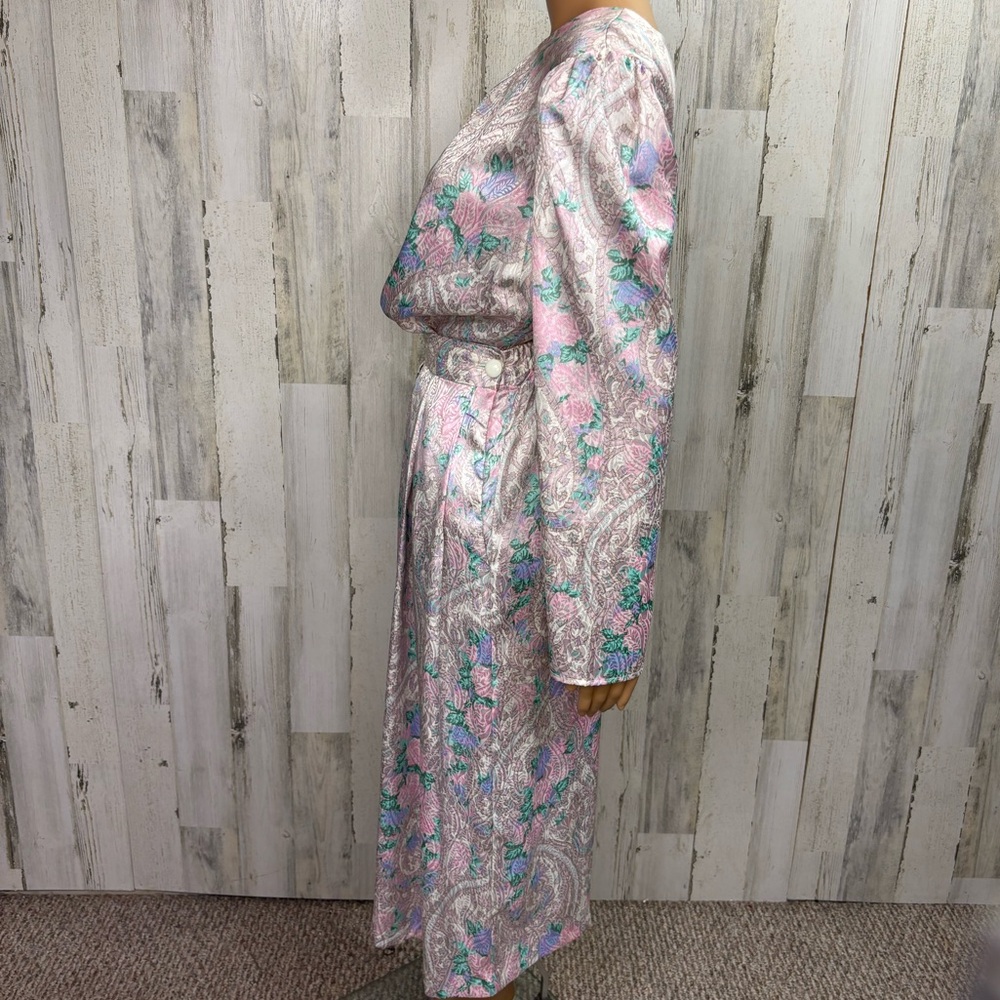 Worthington Vintage 90’s Pastel‎ Floral Plus Size Patterned Two-Piece Set - Picture 6 of 15
